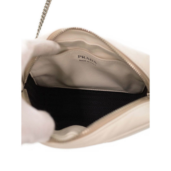 Prada Diagram Chain Shoulder Bag White - Picture 3 of 5